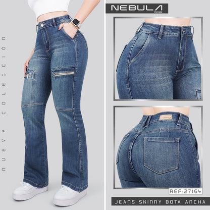 Jeans Skinny Bota Ancha 27164