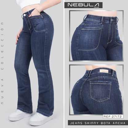 Jeans Skinny Bota Ancha 27172