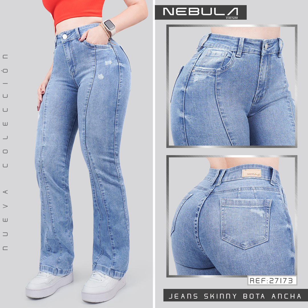 Jeans Skinny Bota Ancha 27173