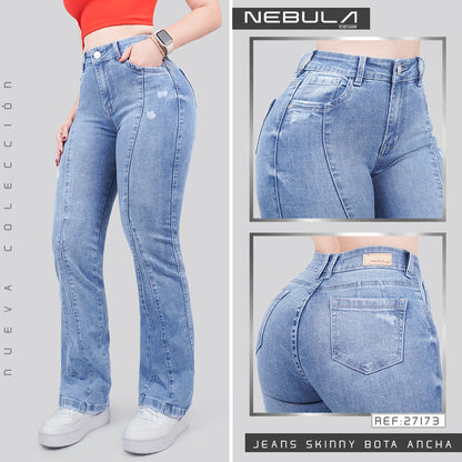 Jeans Skinny Bota Ancha 27173