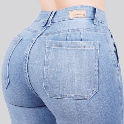 Jeans Skinny Bota Ancha 27174