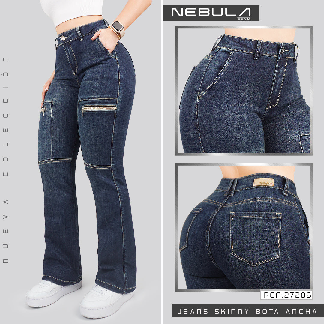 Jeans Skinny Bota Ancha 27206