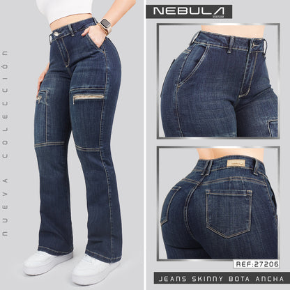 Jeans Skinny Bota Ancha 27206