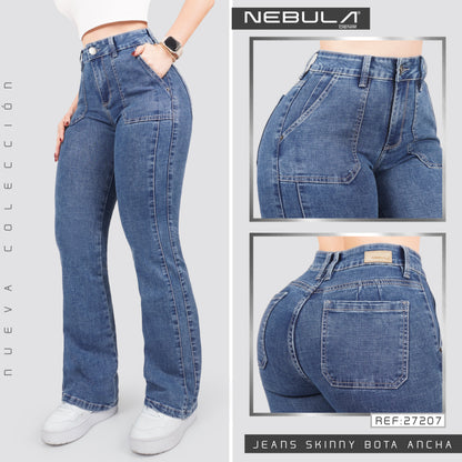 Jeans Skinny Bota Ancha 27207