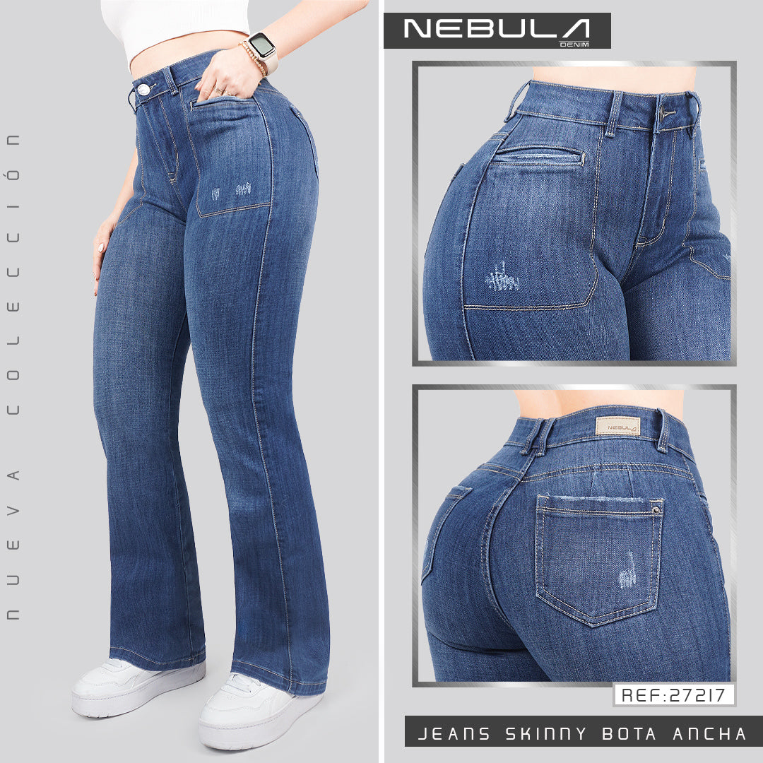 Jeans Skinny Bota Ancha 27217
