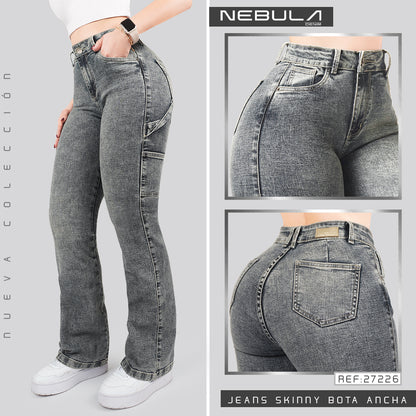 Jeans Skinny Bota Ancha 27226
