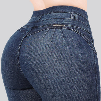 Jeans Skinny 3 botones Tiro Alto 6402