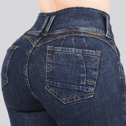 Jeans Skinny 3 botones Tiro Alto 6406