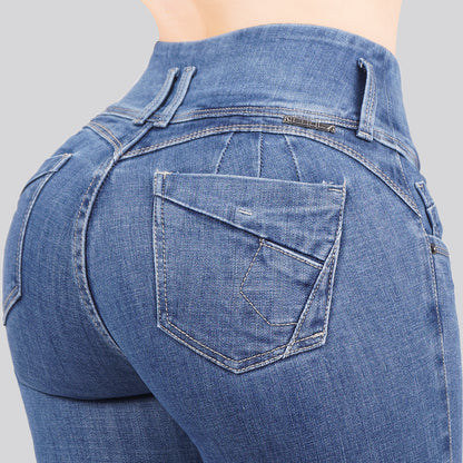 Jeans Skinny 3 botones Tiro Alto 6411
