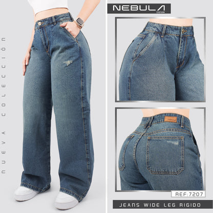 Jeans Wide Leg Rígido 7207