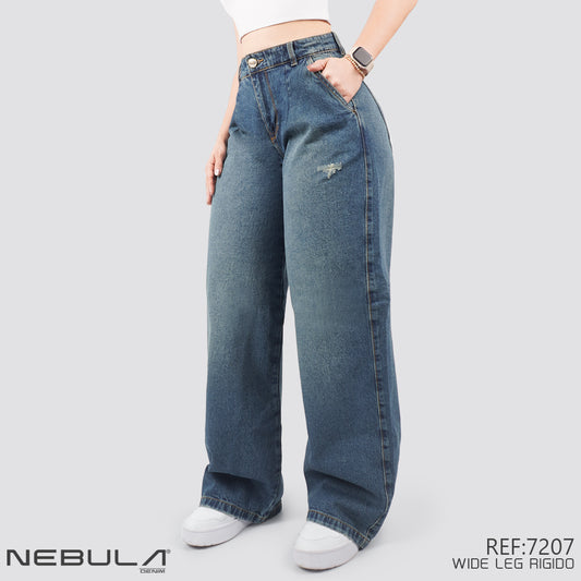 Jeans Wide Leg Rígido 7207