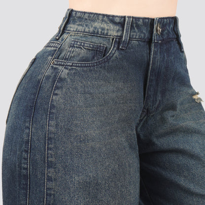 Jeans Wide Leg Rígido 7208
