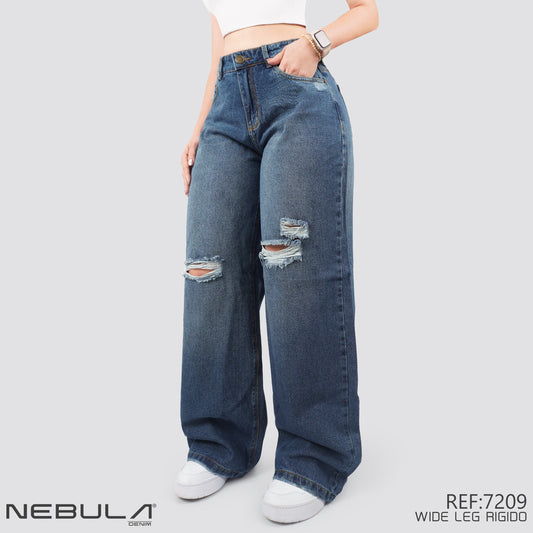 Jeans Wide Leg Rígido 7209