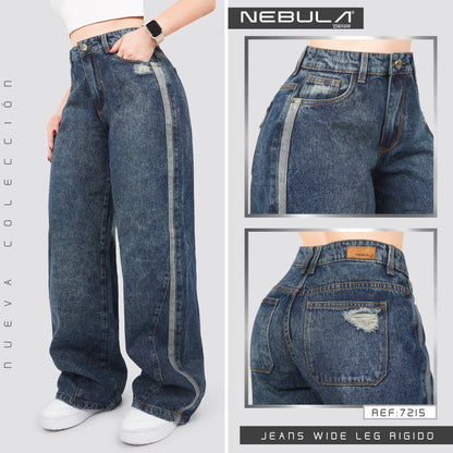 Jeans Wide Leg Rígido 7215