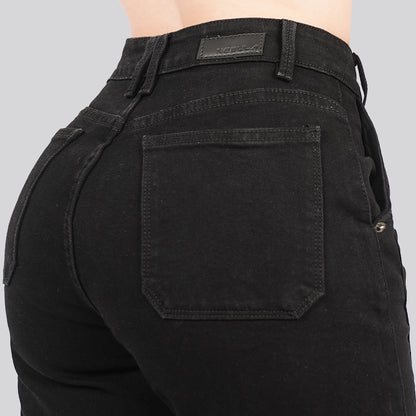 Jeans Straight Semirrígido Tiro Alto 7409